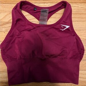 Gymshark burgundy  Sports Bra